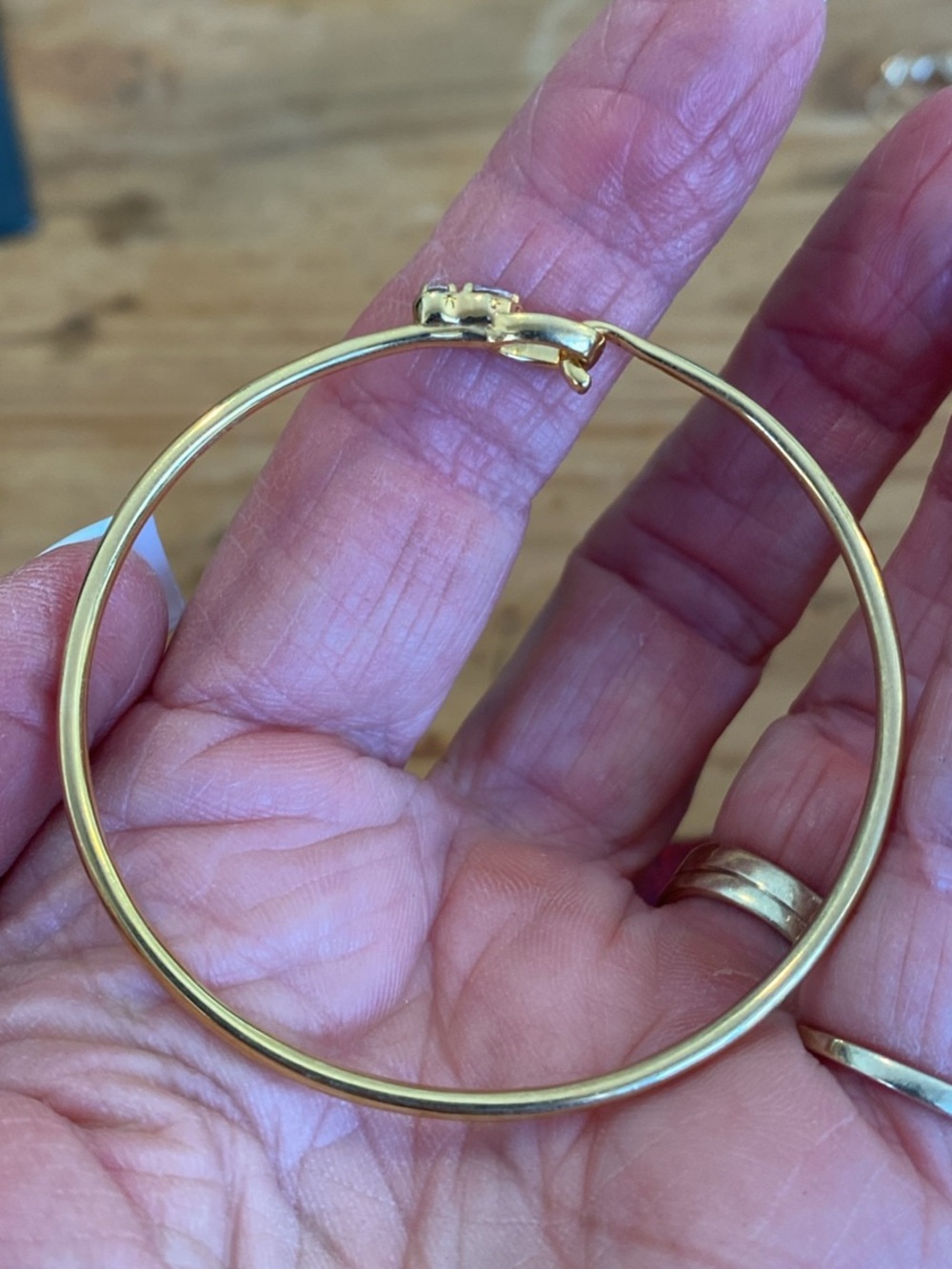 Gorgeous Gold vermeil & moissanite Hook Bracelet! - Picture 2 of 10